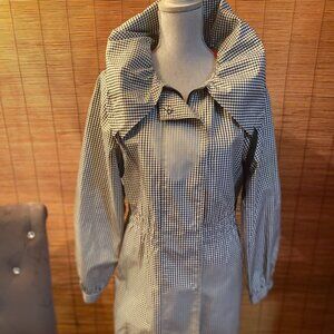 NWT UBU Pack your Personality Black & White Checked Lightweight Jacket Size MED